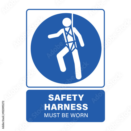 safety harness sign vector design illustration
