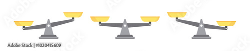 scale flat vector design illustration
