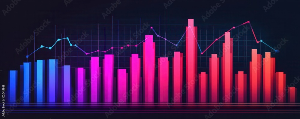 A 3D illustration of a digital graph showcasing rising bars, symbolizing investment growth and financial success. A 3D illustration of a digital graph showcasing rising bars, symbolizing investment growth and financial success.