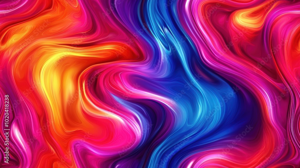 Fototapeta premium Colorful Abstract Liquid Pattern Background