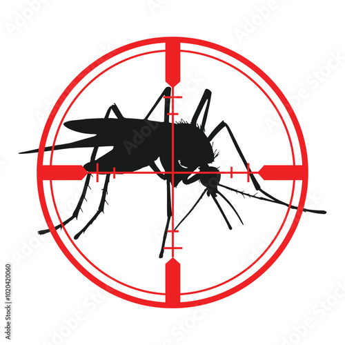 target mosquito vector design illustration