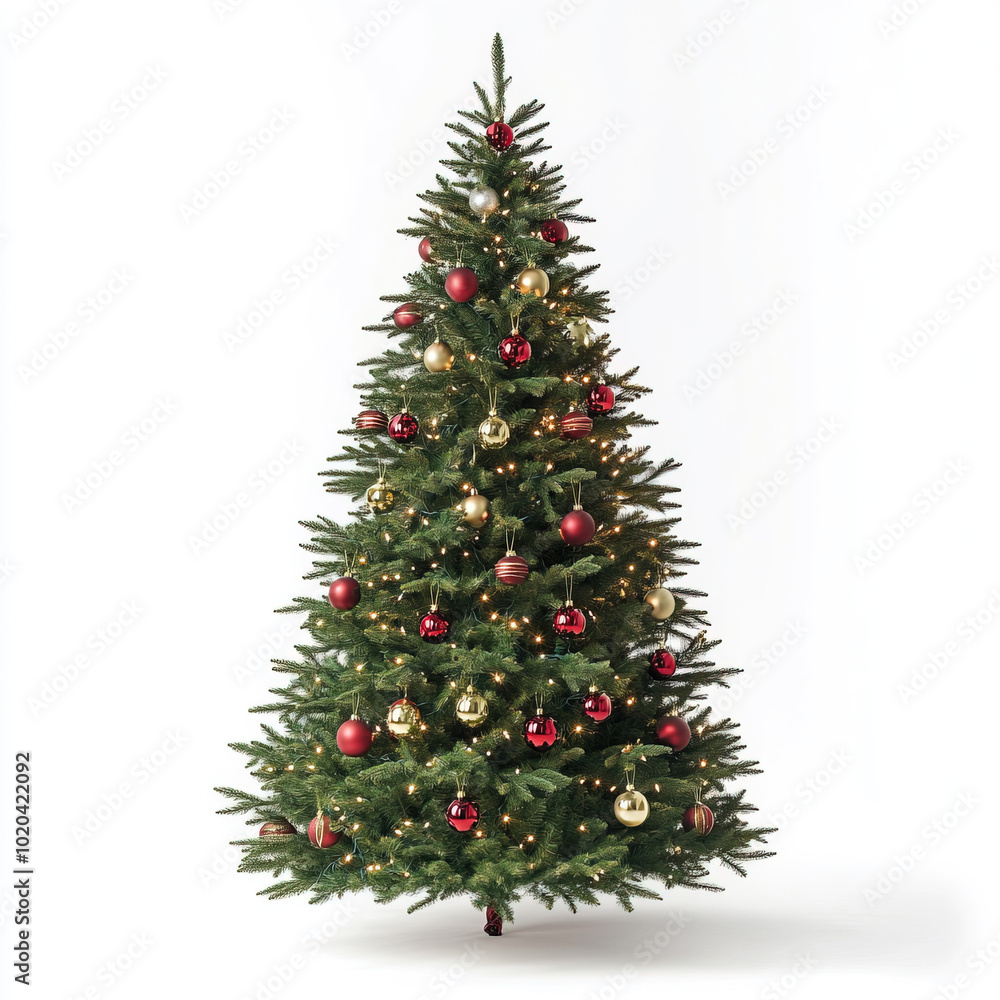 christmas decoration. pine tree with decorations on white background. fir tree with decorations on white background christmas decoration. pine tree with decorations on white background. fir tree with decorations on white background
