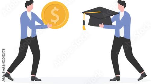Purchase of diplomas or degree cap, education fees, student loans or education fees and debts,

