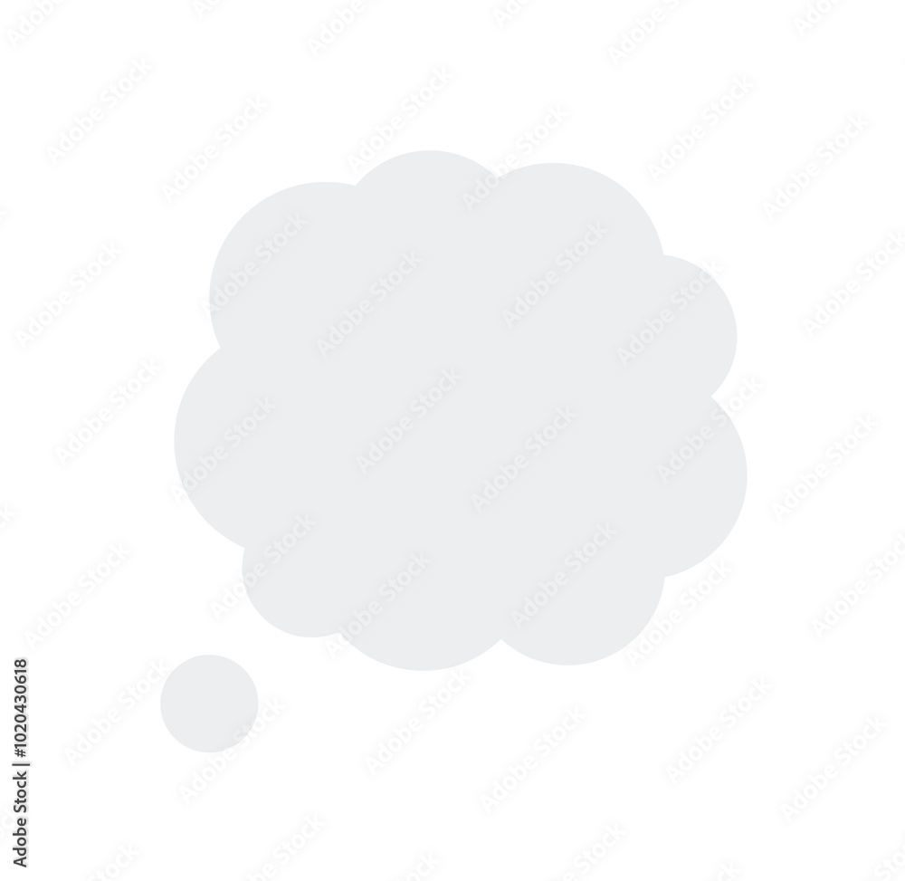 speech bubble think empty template vector speech bubble think empty template vector