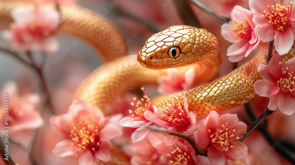Chinese new year wallpaper with a snake, year of the snake Chinese new year wallpaper with a snake, year of the snake