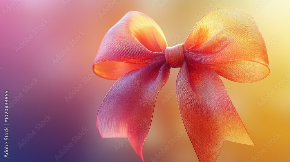 Beautiful Pink Rose with a Bow Beautiful Pink Rose with a Bow