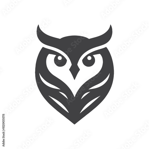 Minimalist Owl Logo Icon photo