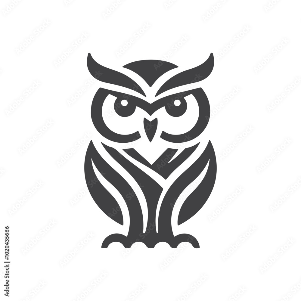 Minimalist Owl Logo Icon Minimalist Owl Logo Icon