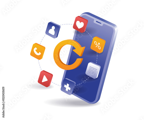 The cycle of online media smartphone business