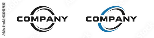 generic circle logo design, editable icon, generic icon for your company