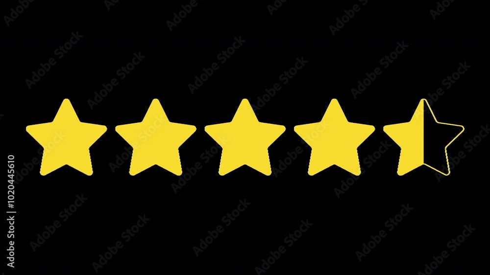 Five Stars Review Animation: Visualizing a Testimonial Rating for Ecommerce and Online Shop Five Stars Review Animation: Visualizing a Testimonial Rating for Ecommerce and Online Shop