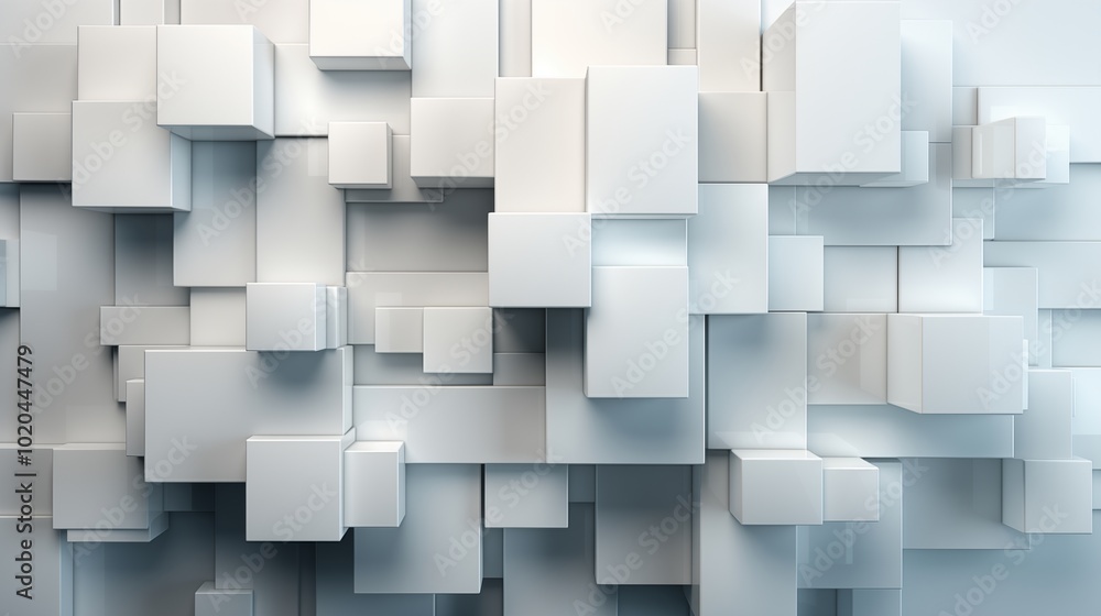 White color technology concept geometric square background. square 3d Modern Abstract white background design. Minimal geometric white light background abstract design. White color technology concept geometric square background. square 3d Modern Abstract white background design. Minimal geometric white light background abstract design.