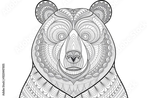 Fototapeta Naklejka Na Ścianę i Meble -  coloring mandala for kids