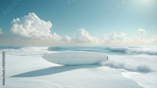 Futuristic Concept Design, Antarctica Environment, Ice-Covered Landscape