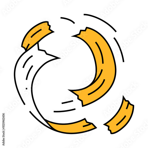 sawdust wood pellets line icon vector. sawdust wood pellets sign. isolated symbol illustration