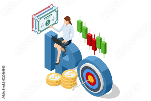Investing in a new stock and participating in an IPO reflects the idea of financial solutions, initial public offerings, and long-term returns. Isometric invests in new share and IPO concept