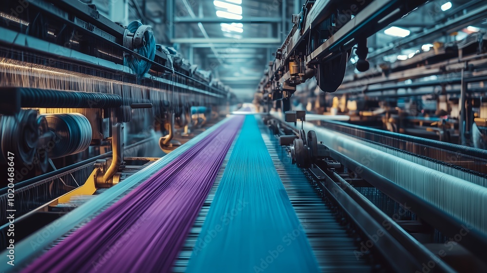 Modern Textile Manufacturing with High-Tech Weaving Machines