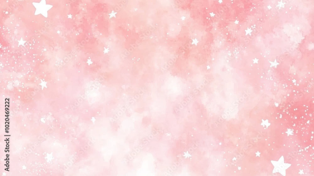 The pink cosmic background is filled with soft clouds, sparkling stars, ideal for illustrating ideas of imagination and creativity. The pink cosmic background is filled with soft clouds, sparkling stars, ideal for illustrating ideas of imagination and creativity.