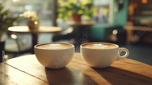 The Coffee Cups on Table