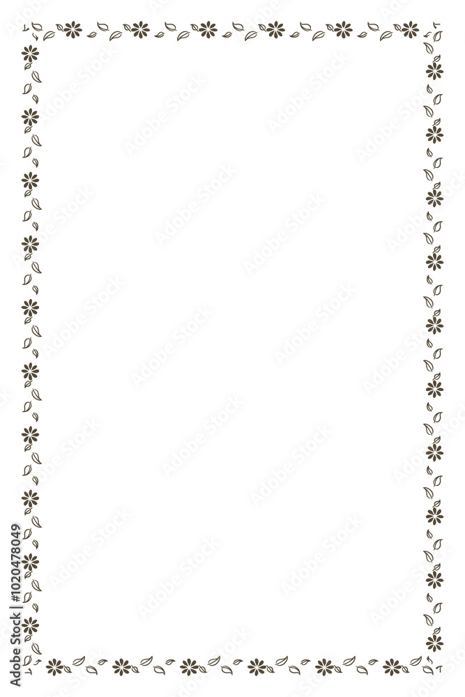 Black floral frame design element Black floral frame design element