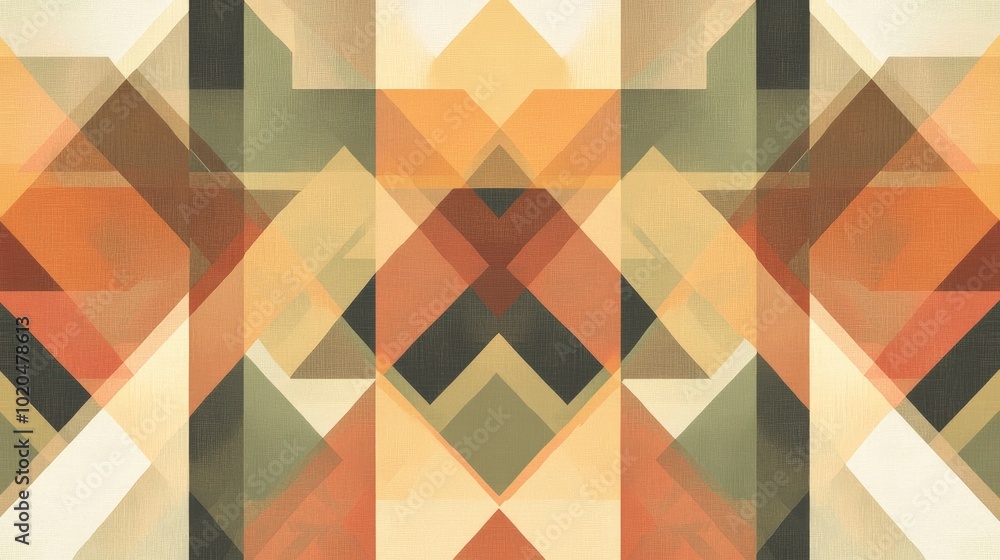 Obraz premium A sophisticated background featuring overlapping transparent geometric shapes, arranged in a seamless abstract pattern
