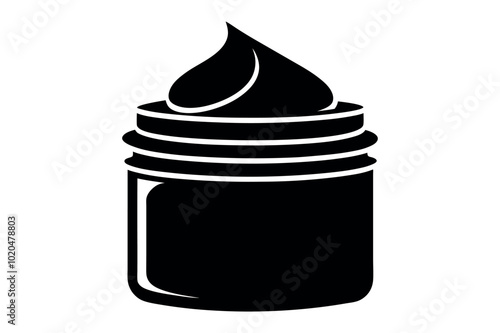 silhouette vector of a cream