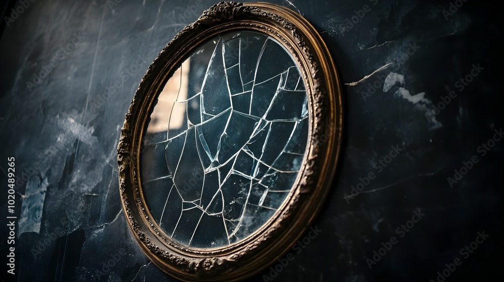 Haunting Reflections An Ominous Mirror in an Abandoned Room Haunting Reflections An Ominous Mirror in an Abandoned Room