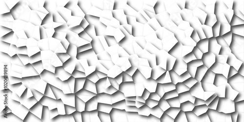 Beautiful white and crystallized polygon background. abstract light colorful stone tile pattern with shadow. modern wallpaper, trendy simple minimal geometric background abstract backdrop.