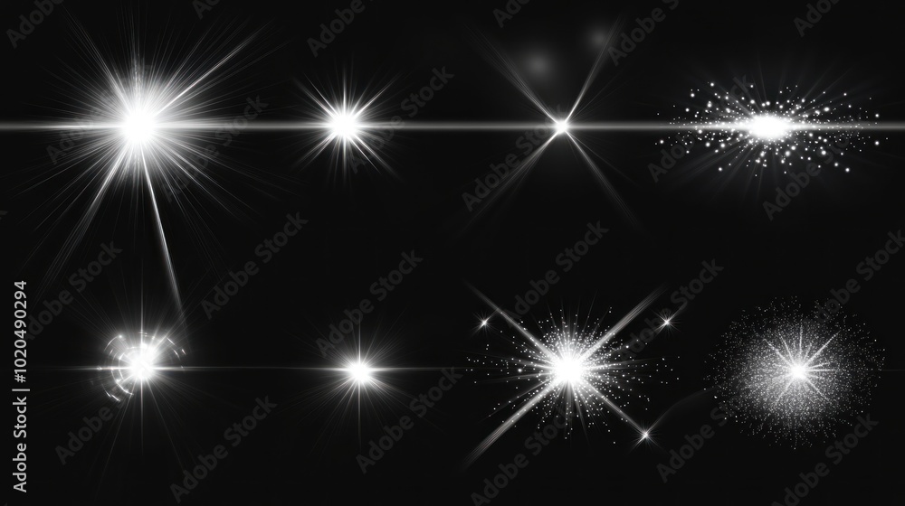 White Lens Flare Effects White Lens Flare Effects
