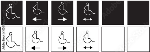 various toilet wc icon set