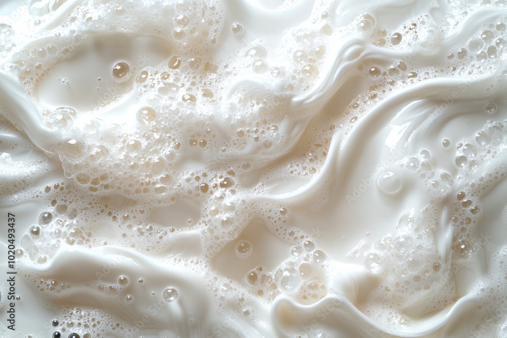 Water and soap foam background. Generative AI Water and soap foam background. Generative AI