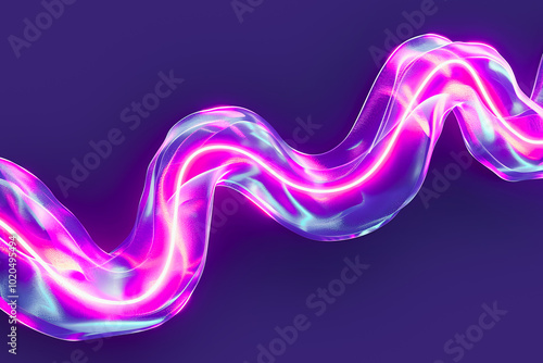 background of striking curved lines and neon lights