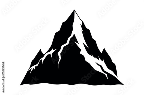 illustration of mountain landscape