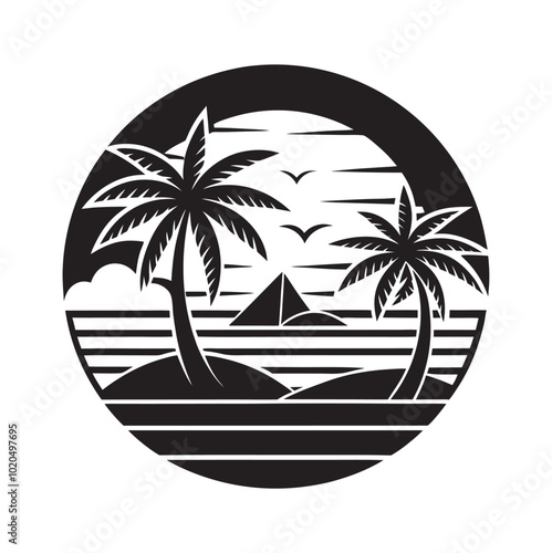 Wallpaper Mural mandala-vector-silhouette-illustration-black Torontodigital.ca