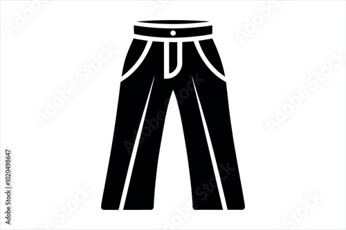 pants silhouette vector illustration