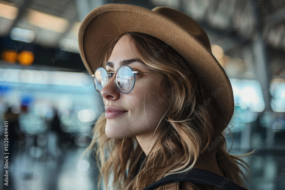 Planning traveling trip person with baggage at airport bus train station, Generative AI photo Planning traveling trip person with baggage at airport bus train station, Generative AI photo