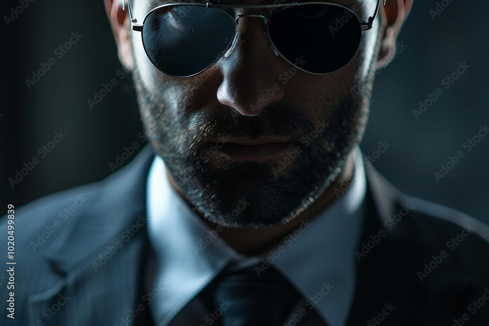 Black suited team guards VIP celebrity generative AI Black suited team guards VIP celebrity generative AI