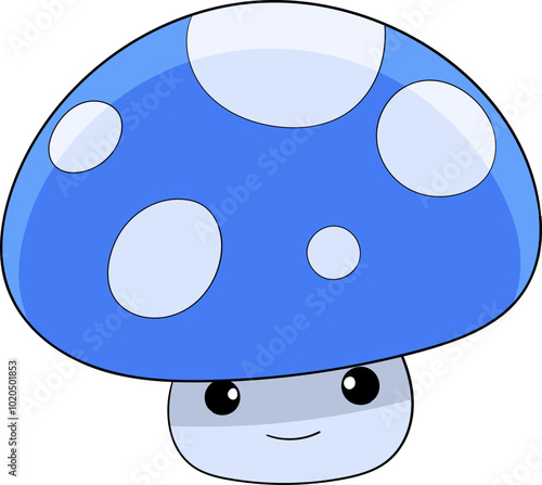 rare blue wild mushrooms as herbal medicine
