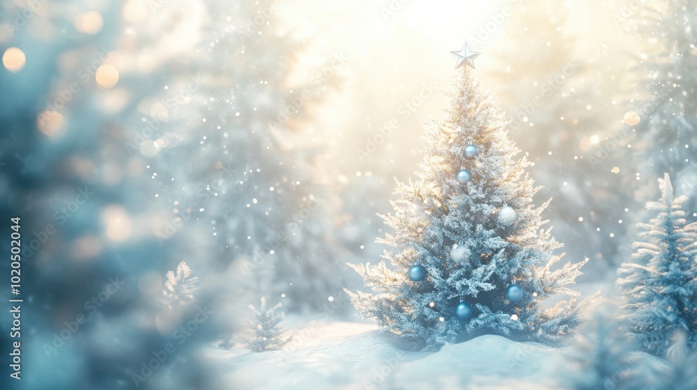 Naklejka premium The Sparkling Christmas Tree