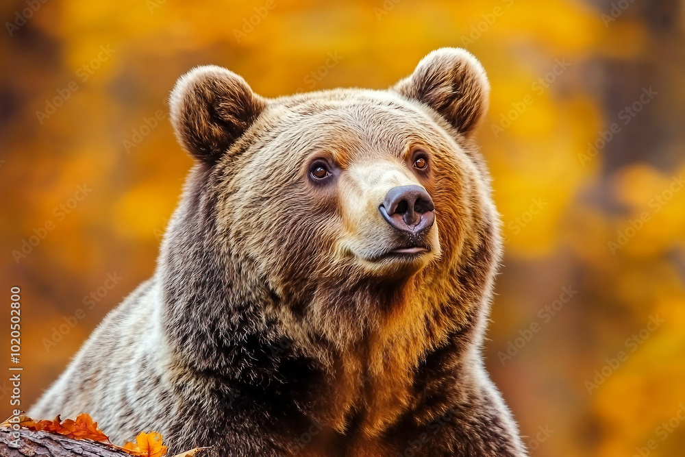 A wild animal in the forest created with generative ai A wild animal in the forest created with generative ai