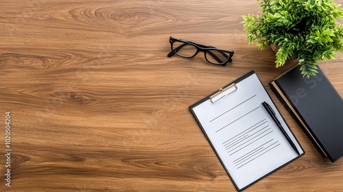 Immigration Visa Application Form on Desk