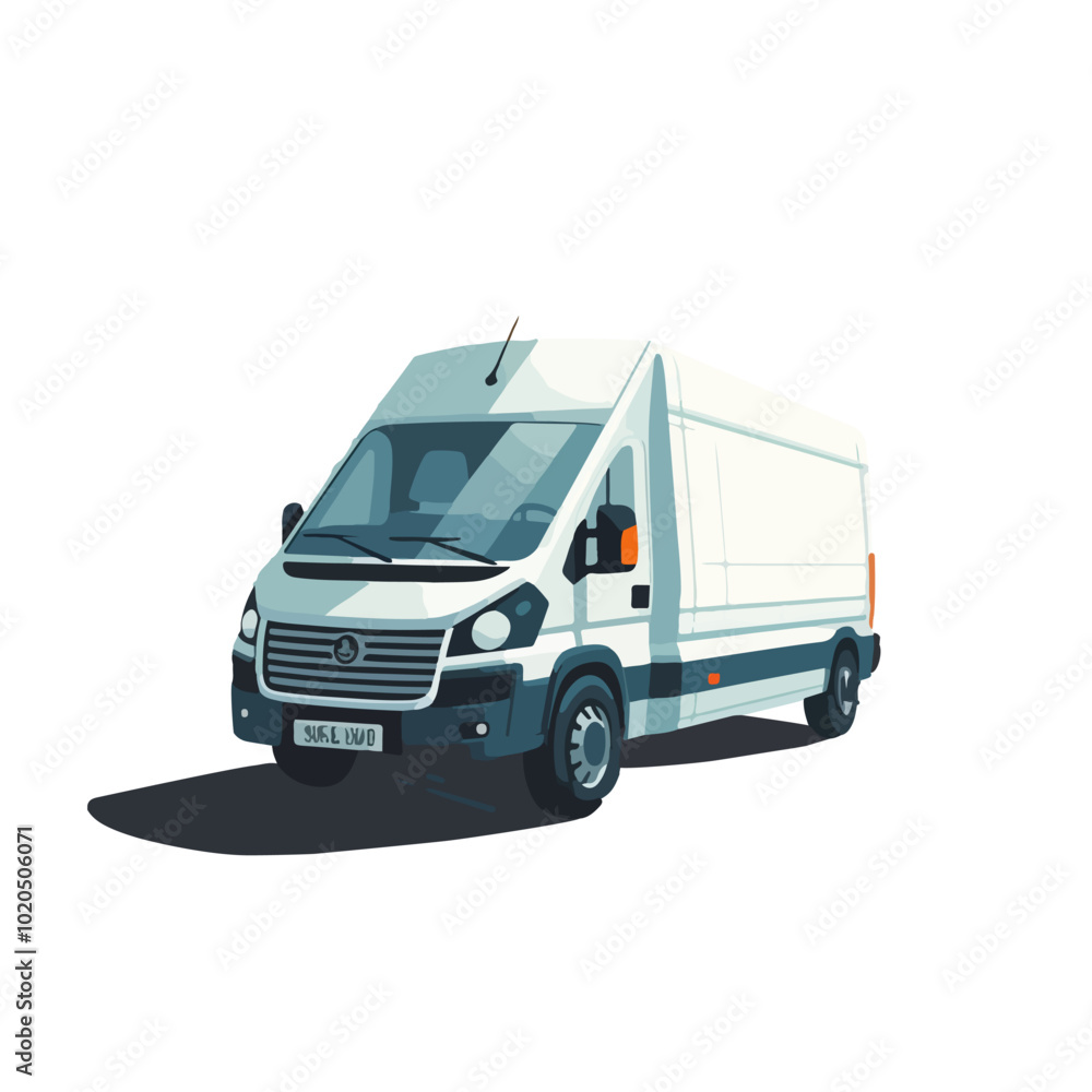 Truck on road vector flat illustration isolated on white background.. Online cargo delivery service, logistics or tracking app concept. Truck on road vector flat illustration isolated on white background.. Online cargo delivery service, logistics or tracking app concept.