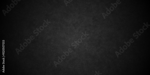 Dark Black background texture, old vintage charcoal black backdrop paper with watercolor. Abstract background with black wall surface, black stucco texture. Black gray satin dark texture luxurious.