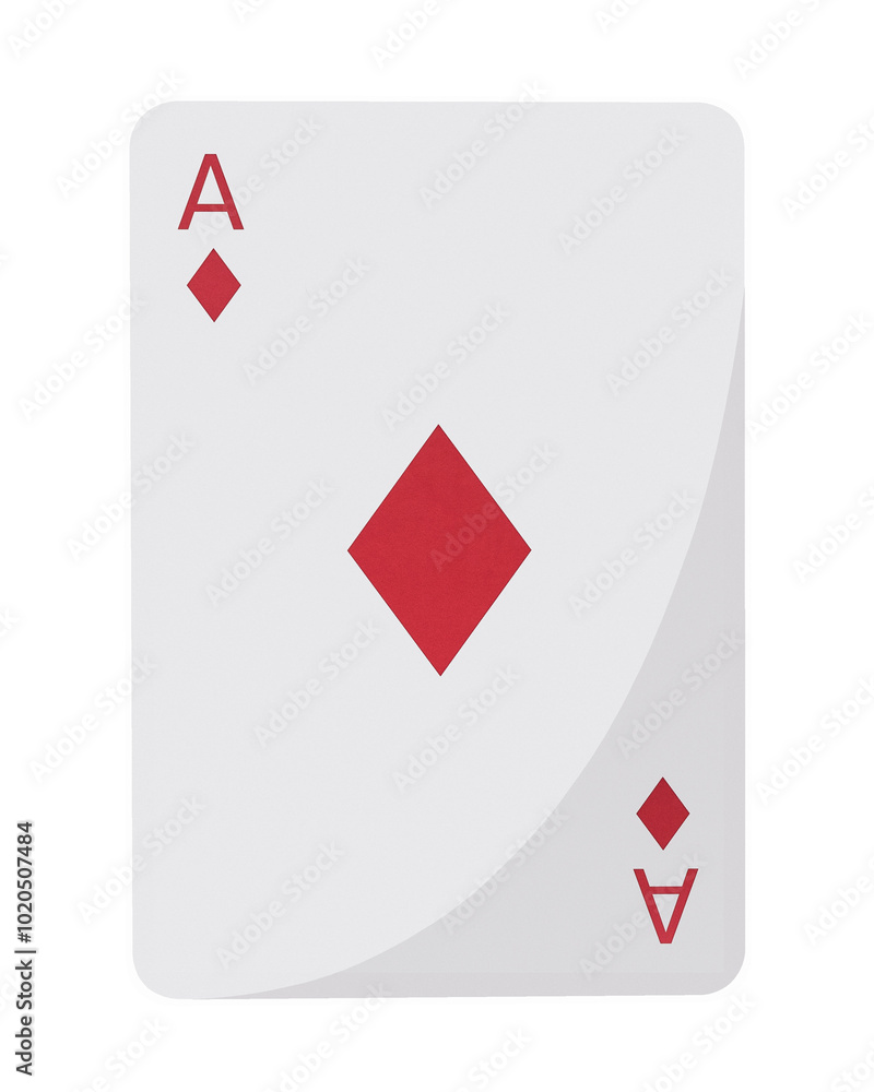 Obraz premium PNG Diamond and spade ace cards sticker transparent background