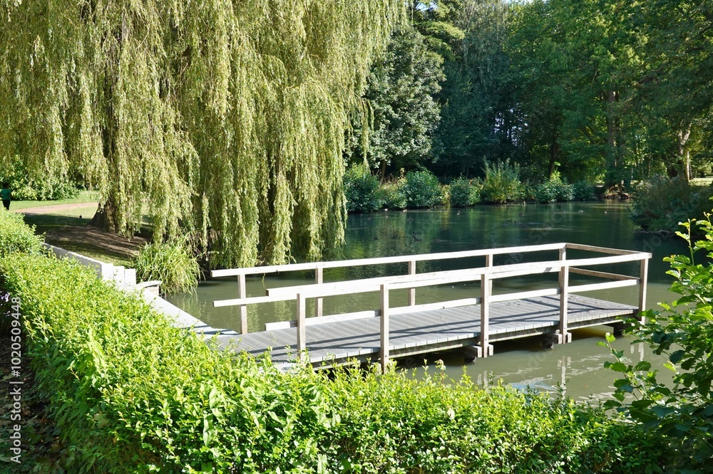 Fototapeta premium Grömitz - Steg im Kurpark