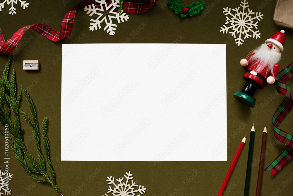 Christmas holiday card png mockup Christmas holiday card png mockup