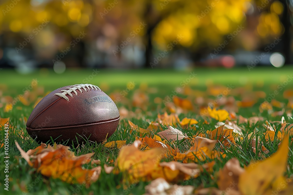 Fall Season Football Background Image Fall Season Football Background Image
