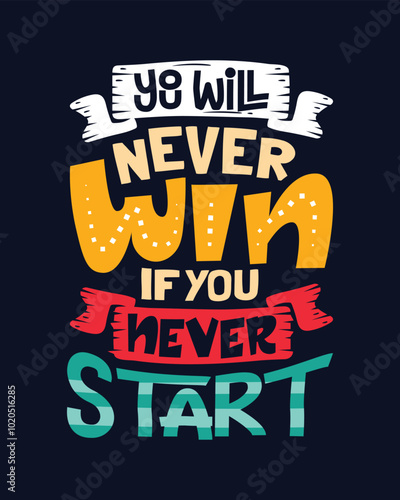 Motivational lettering motivational t shirt design