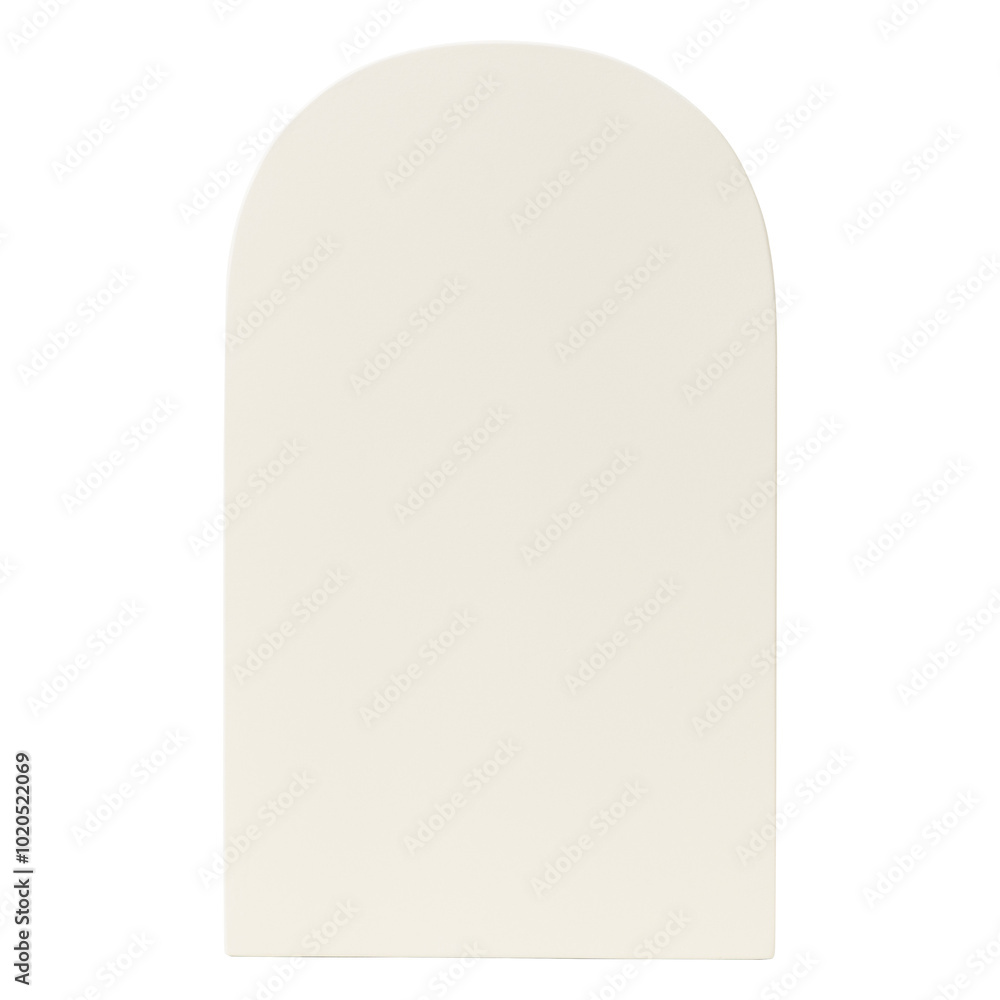 Beige arch png, geometric shape sticker, isolated object design Beige arch png, geometric shape sticker, isolated object design