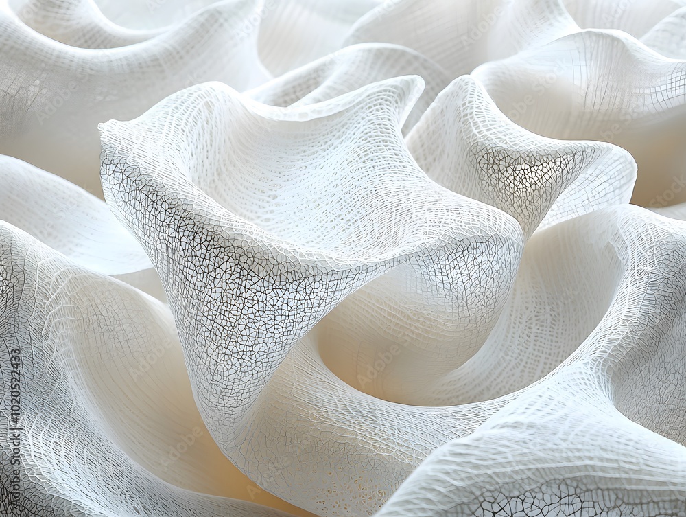 Ethereal Flowing Forms in Light Texture Ethereal Flowing Forms in Light Texture
